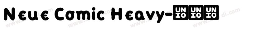 Neue Comic Heavy字体转换